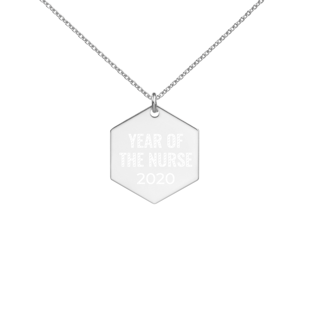 Year of the Nurse 2020 Engraved Necklace