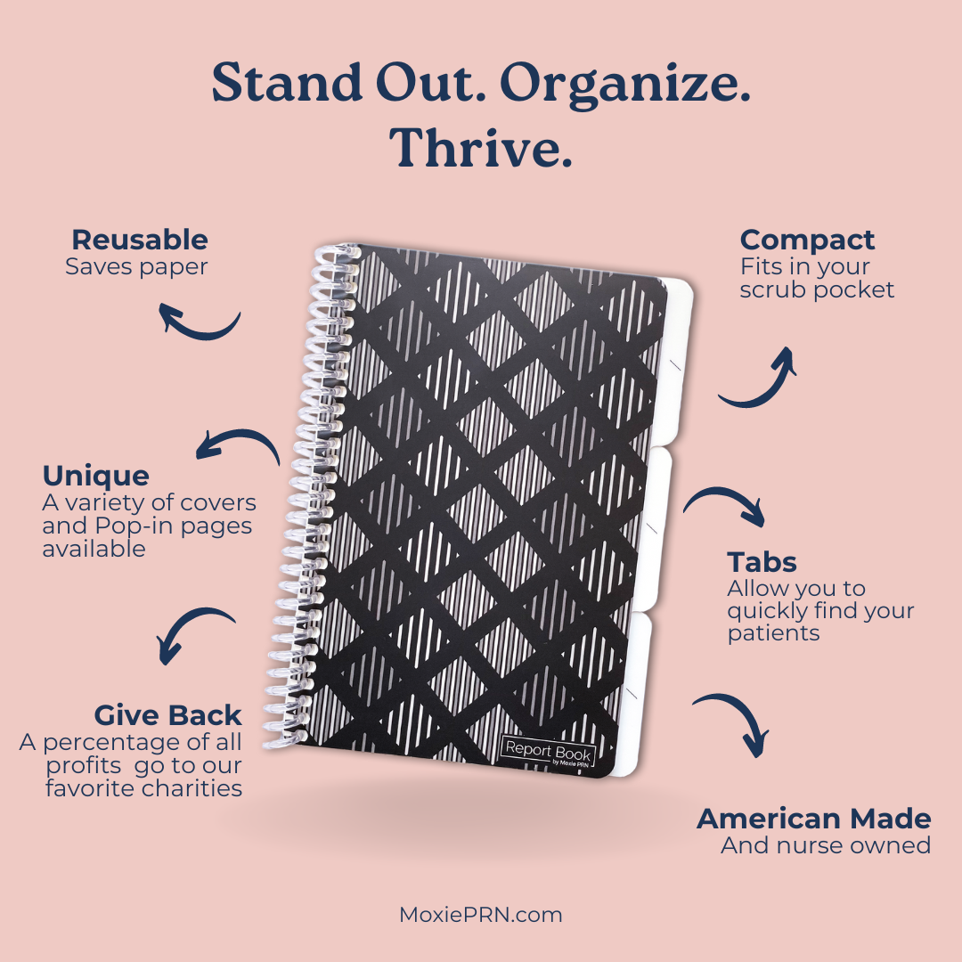 Reusable Report Book for Med-Surg & PCU Nurses (Dusk) – Moxie PRN