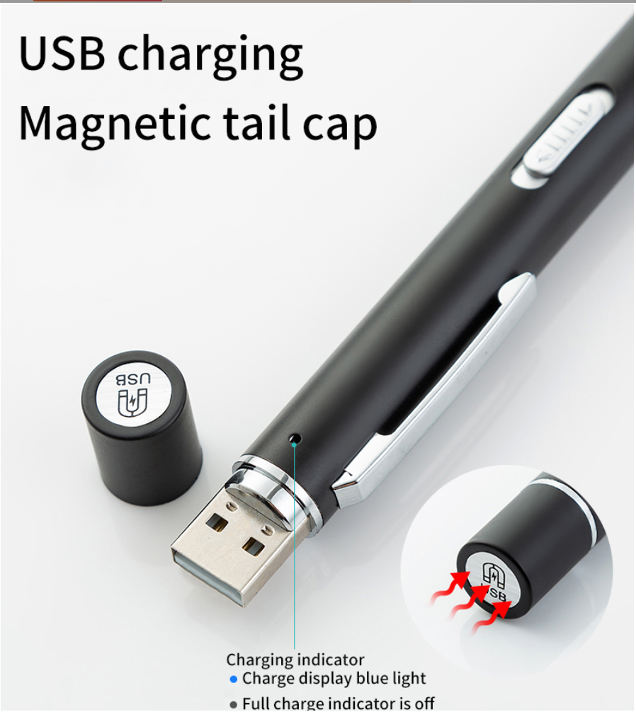 USB Rechargeable Penlight with Dual Lights Moxie PRN USB Rechargeable Penlight with Dual Lights Moxie PRN